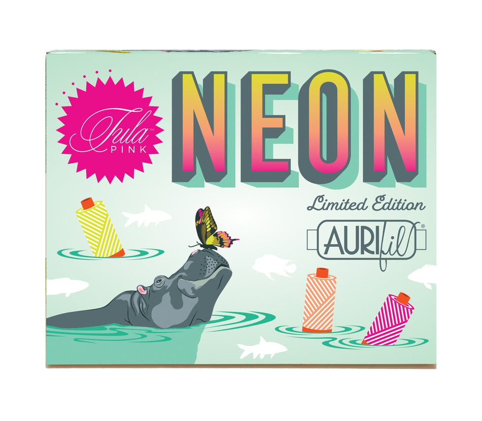 Neons & Neutrals by Tula Pink — Aurifil 50wt Thread Set, 3 Spools