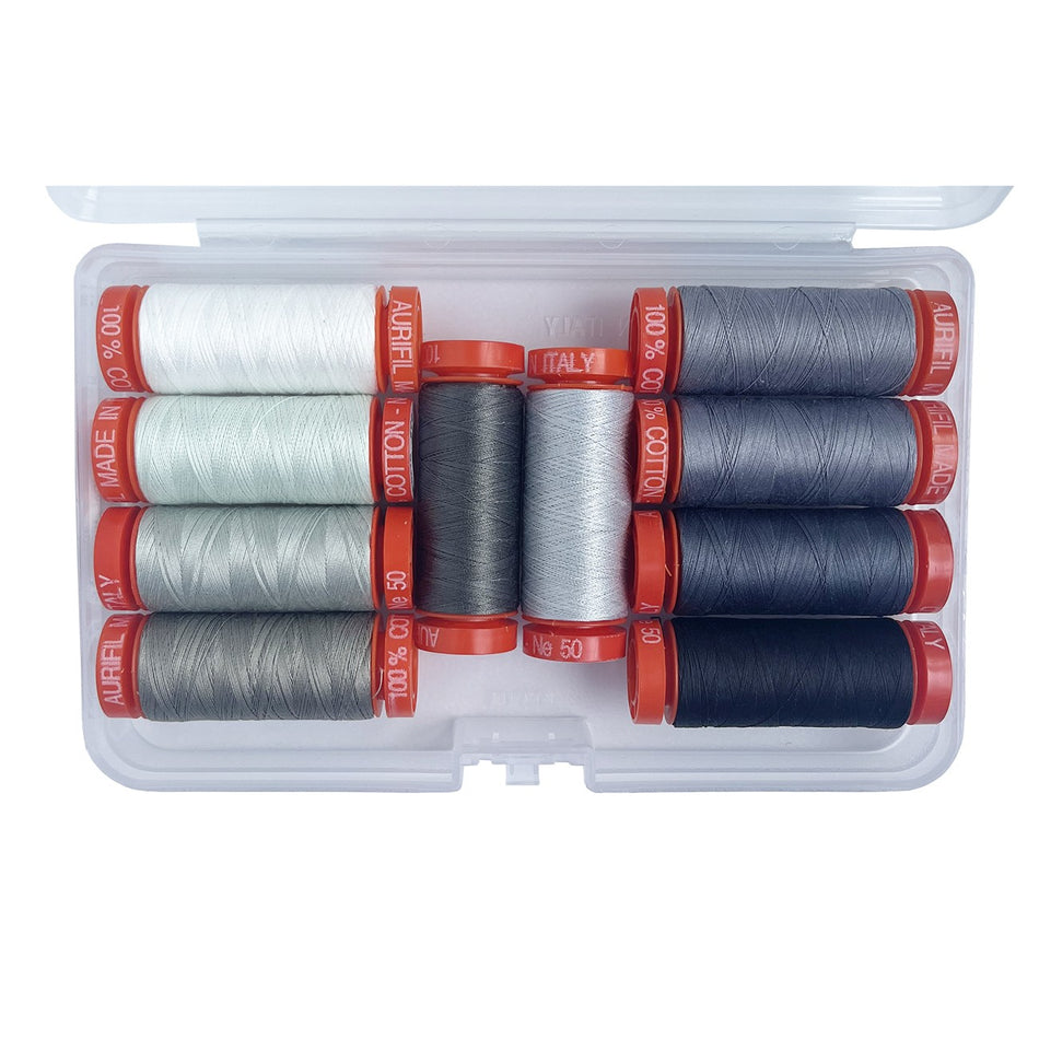 Graywork by Tula Pink — Aurifil 50wt Thread Set, 10 Spools