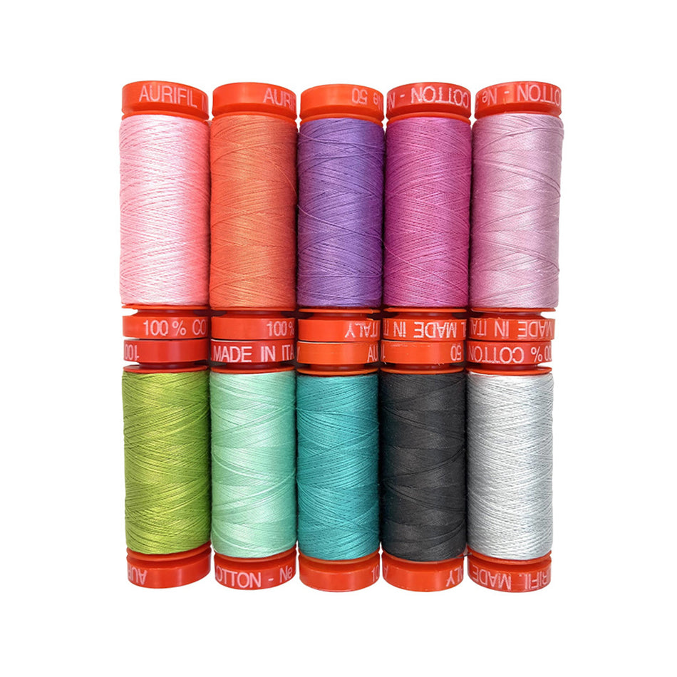 Roar by Tula Pink — Aurifil 50wt Thread Set, 10 Spools