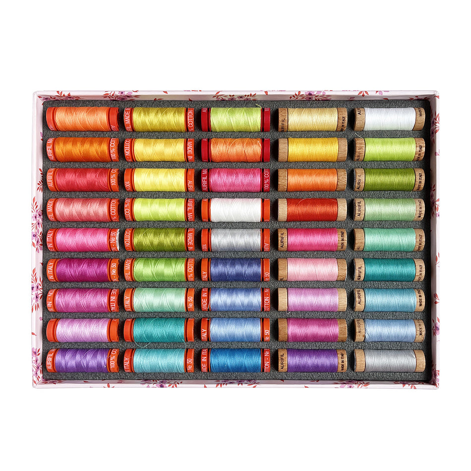 Full Moon Forest II by Tula Pink — Aurifil Thread Set, 45 Spools