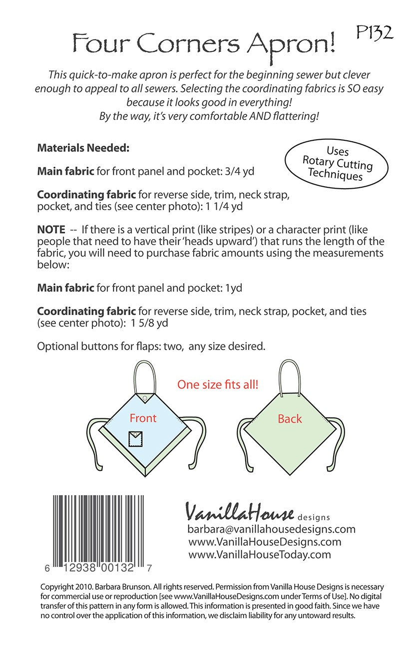 Four Corners Apron!
