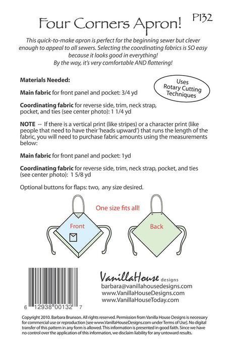 Four Corners Apron!