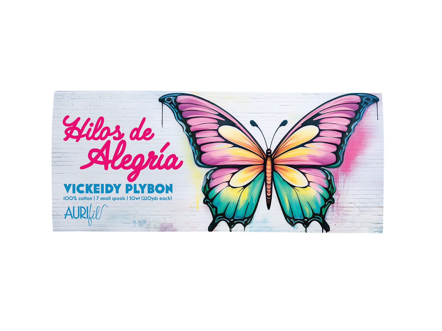 Hilos de Alegría by Vickeidy Plybon — Aurifil 50wt Thread Set, 7 Spools