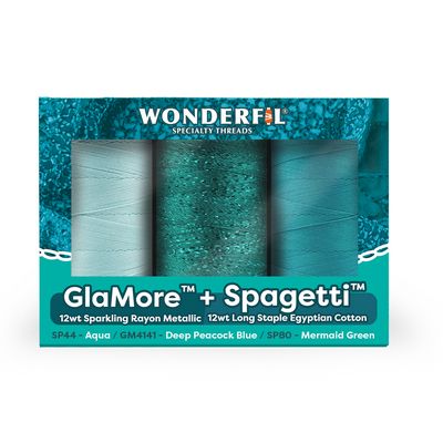 Wonderfil Bernina serger thread pack with GlaMore and Spagetti 12wt threads