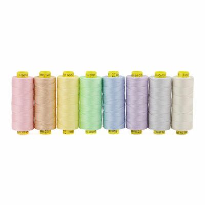 Wonderfil Spagetti 12wt cotton 8-spool thread pack, Frostings color set