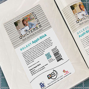 Quilters Select Appli-Stick Stabilizer Rolls and Sheets