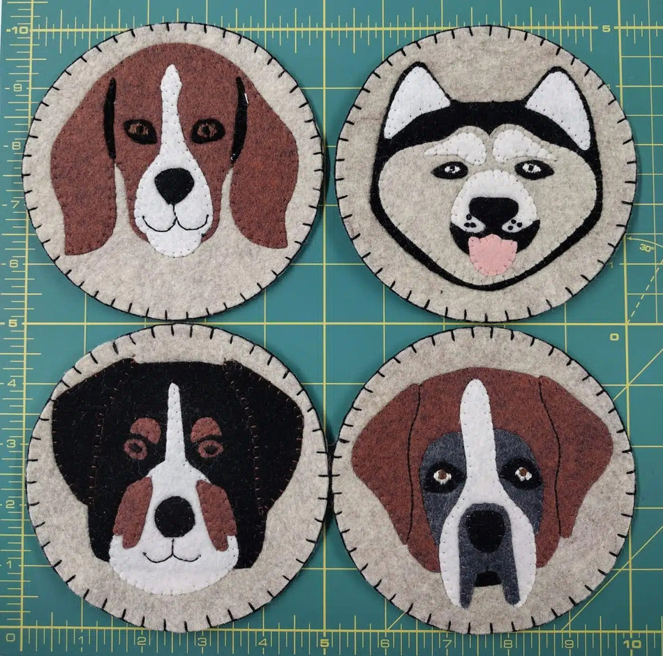 Dog DIY Felt Coaster Kit