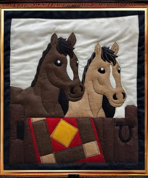 Horses Quilt Wall Hanging Kit