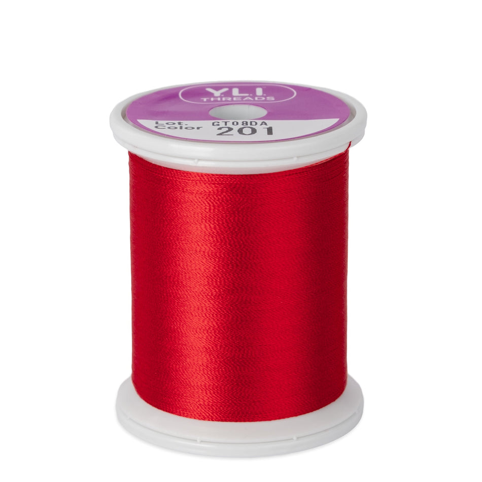 201 Chinese Red  - YLI 100wt Silk Thread