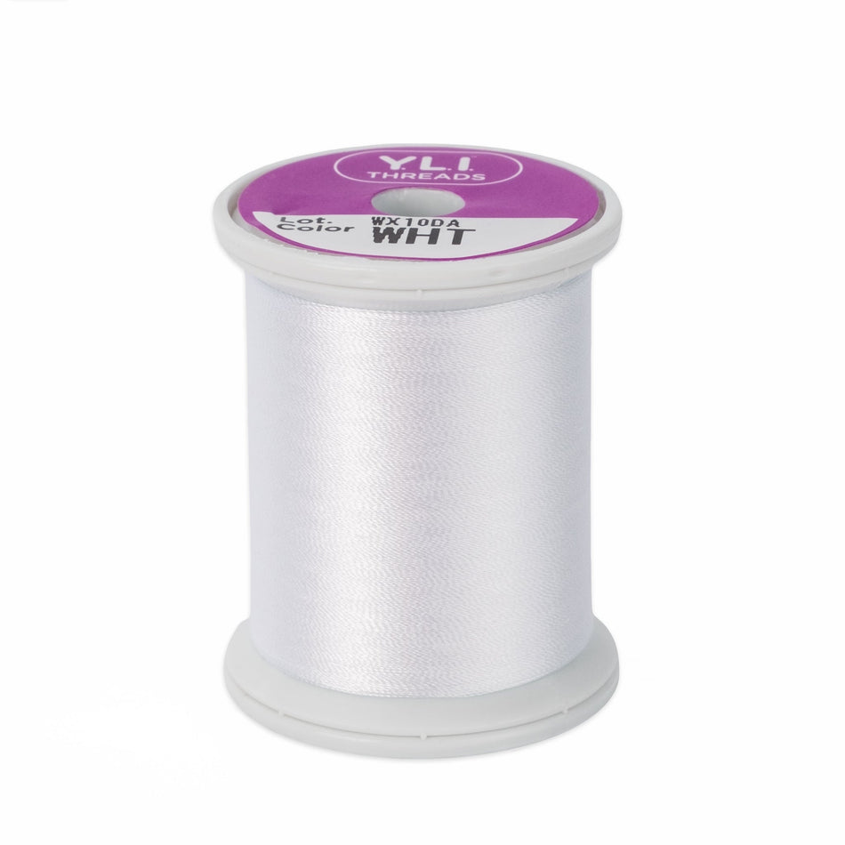 0 White - YLI 100wt Silk Thread 200yd