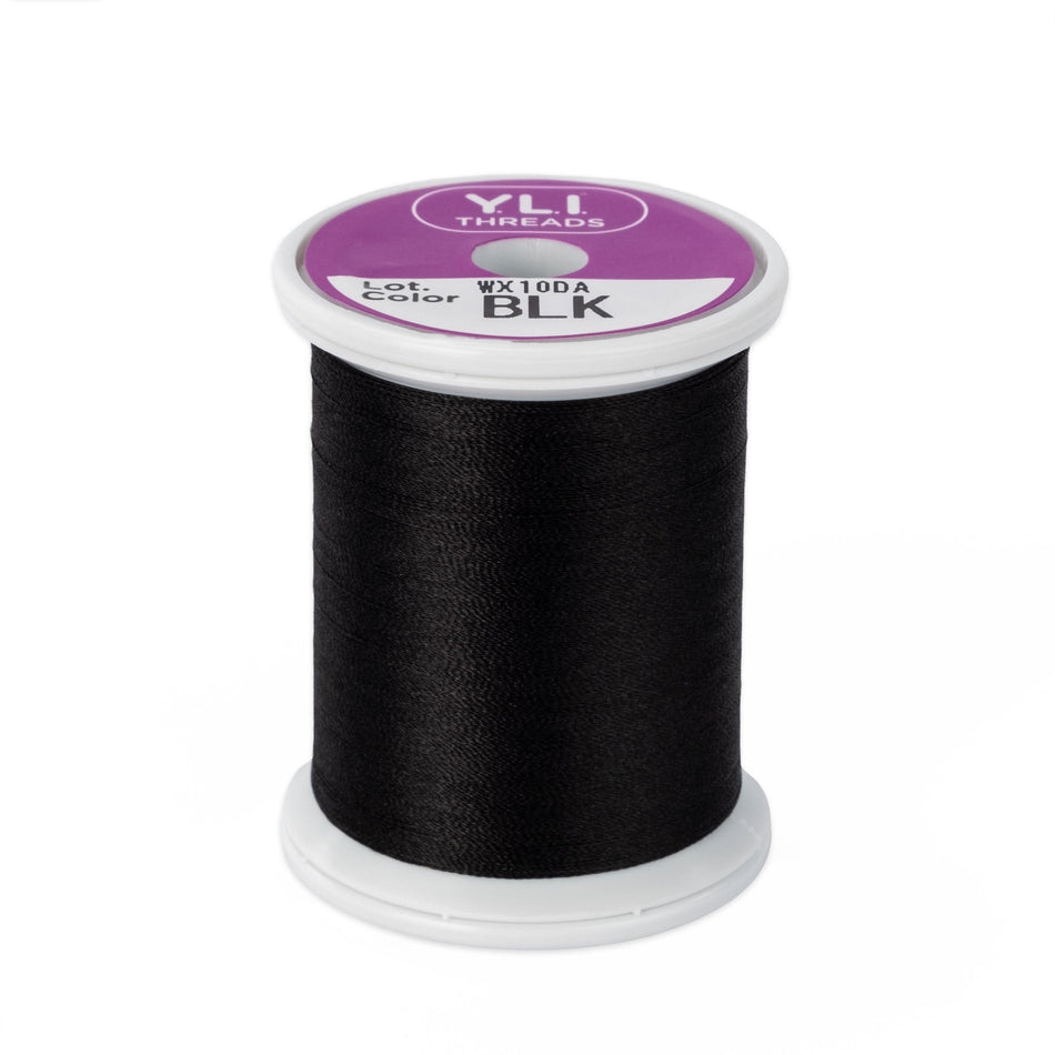 00 Black  - YLI 100wt Silk Thread 200yd