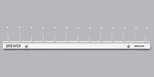14-Spool Aluminum Thread Rack from Brewer
