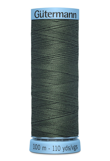 Gutermann 30wt Silk Thread 0269 Dark Sage 110yd