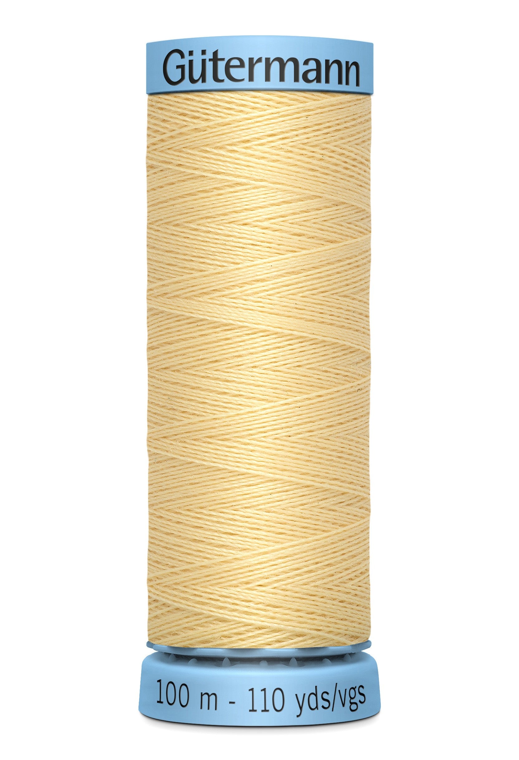 Gutermann 30wt Silk Thread 0325 Light Yellow 110yd