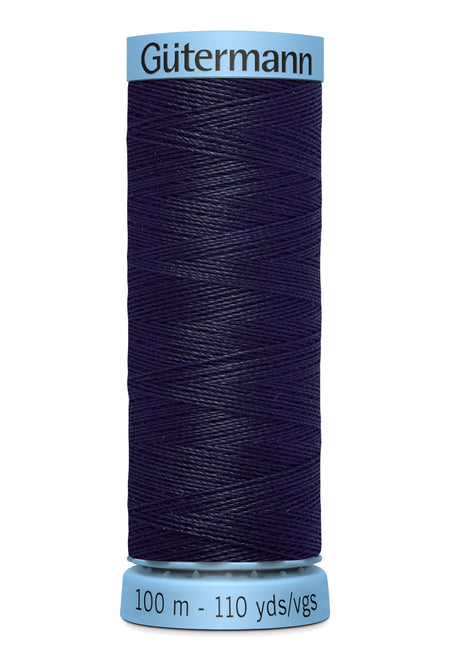 Gutermann 30wt Silk Thread 0339 Navy 110yd