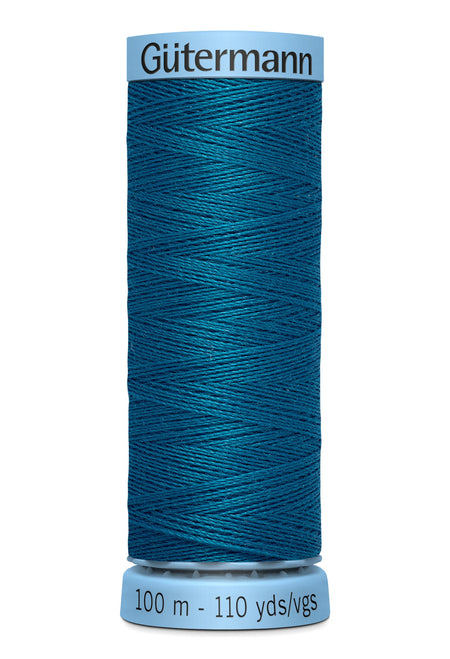 Gutermann 30wt Silk Thread 0483 Blue Green 110yd