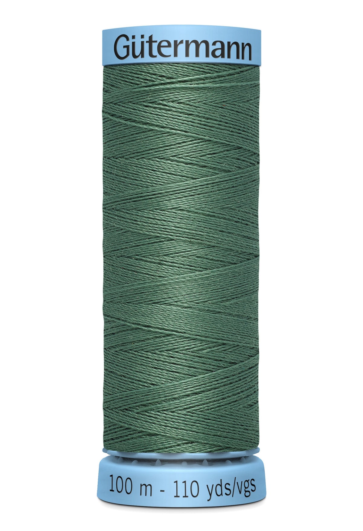 Gutermann 30wt Silk Thread 0553 Steel Green 110yd