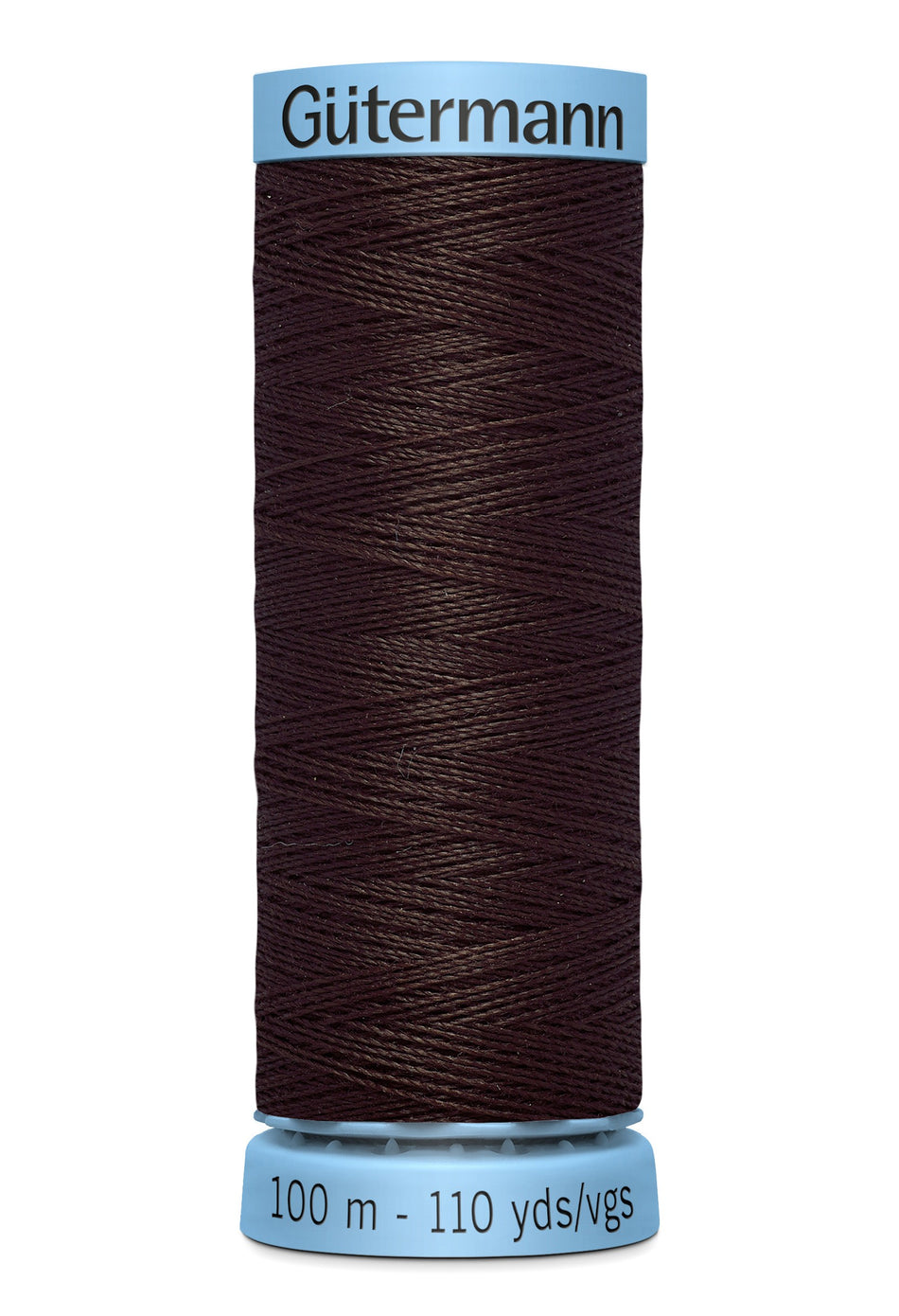 Gutermann 30wt Silk Thread 0696 Dark Brown 110yd