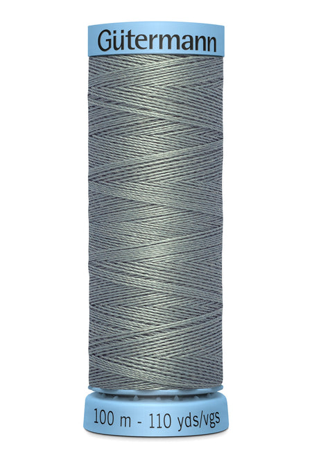 Gutermann 30wt Silk Thread 0700 Burnt Charcoal 110yd