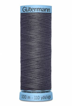 Gutermann 15wt Top Stitch Silk Thread 0702 Slate 30m/33yd