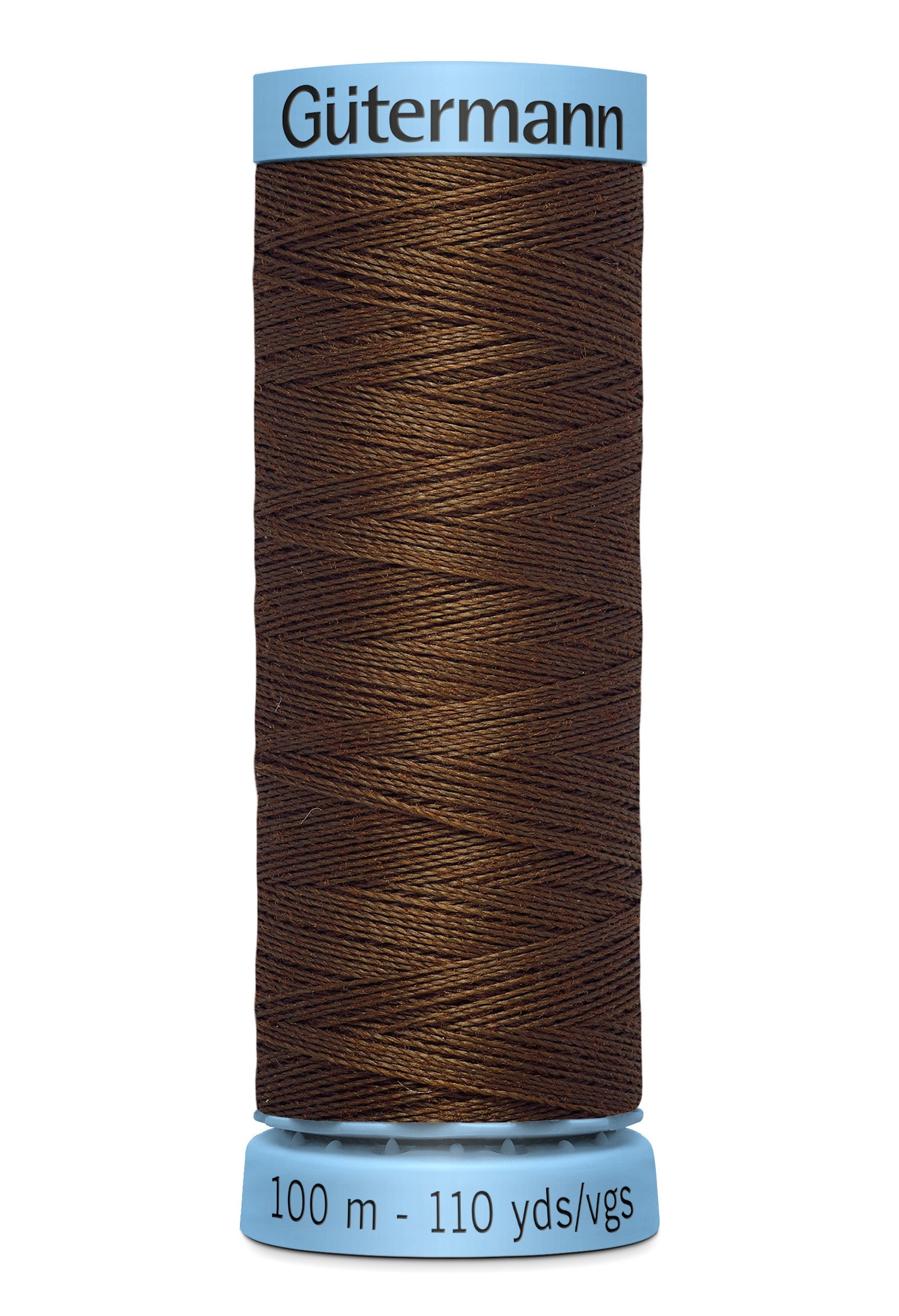 Gutermann 30wt Silk Thread 0767 Dark Chocolate 110yd