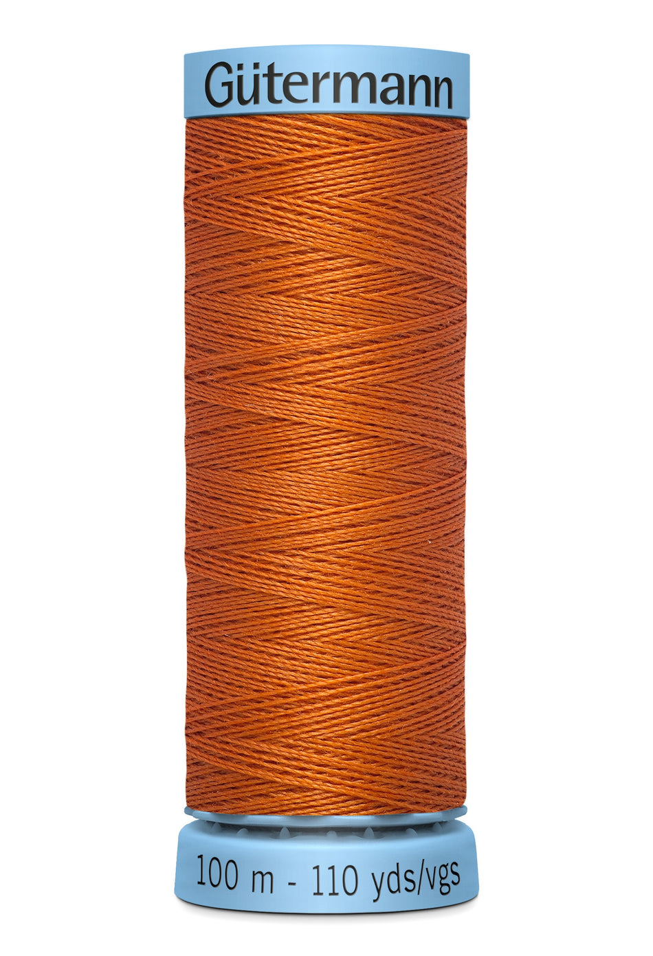 Gutermann 30wt Silk Thread 0982 Burnt Orange 110yd