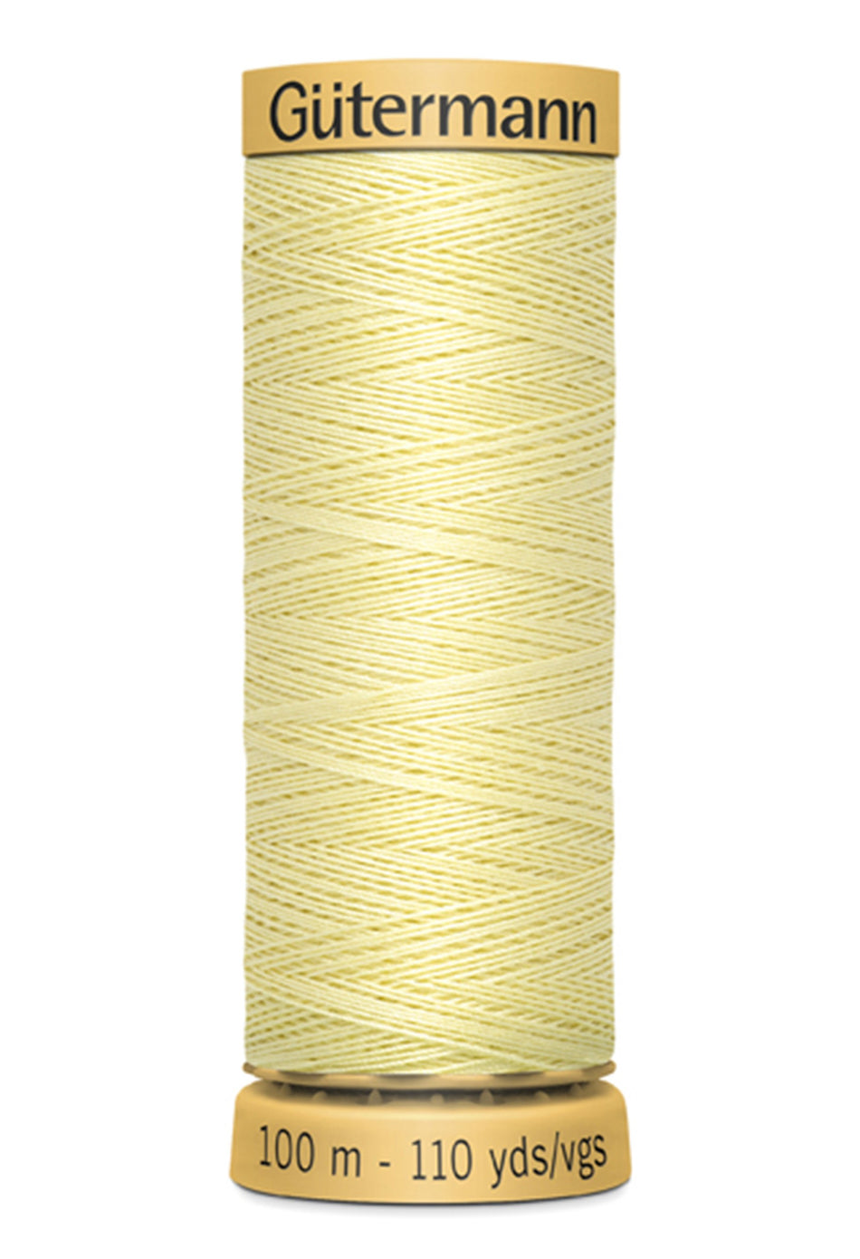 Gutermann Natural Cotton Thread 1370 Pale Yellow 110yd
