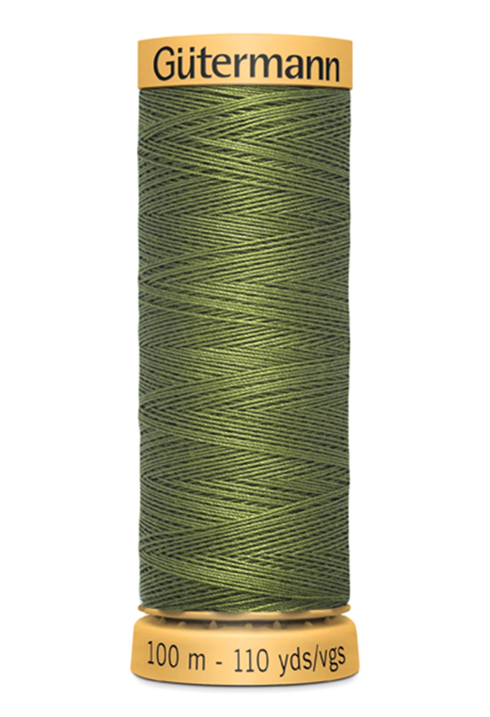 Gutermann Natural Cotton Thread 8740 Olive 110yd