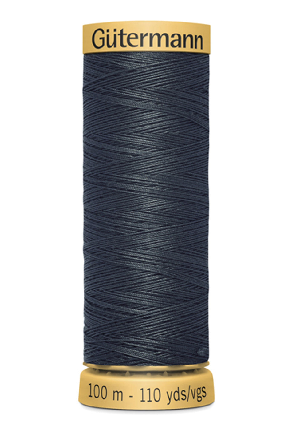 Gutermann Natural Cotton Thread 9800 Dark Charcoal 110yd