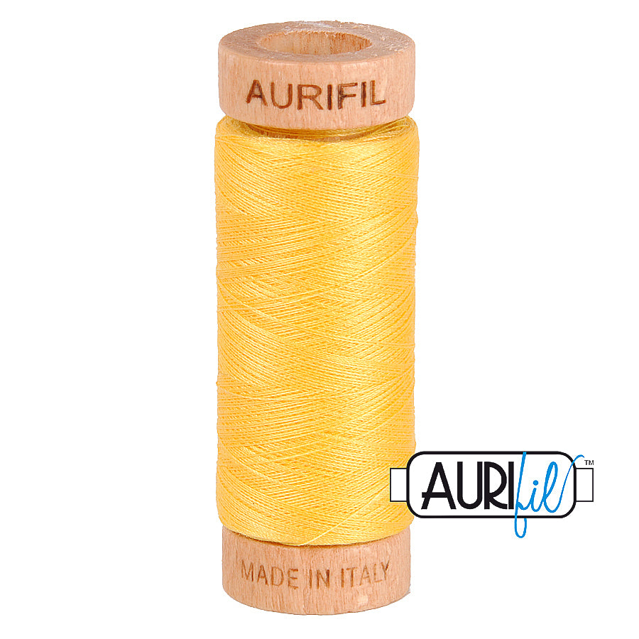 1135 Pale Yellow  - Aurifil 80wt Thread 300yd/274m