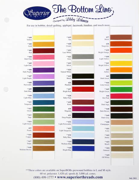 Superior Bottom Line Real Thread Chart – Red Rock Threads