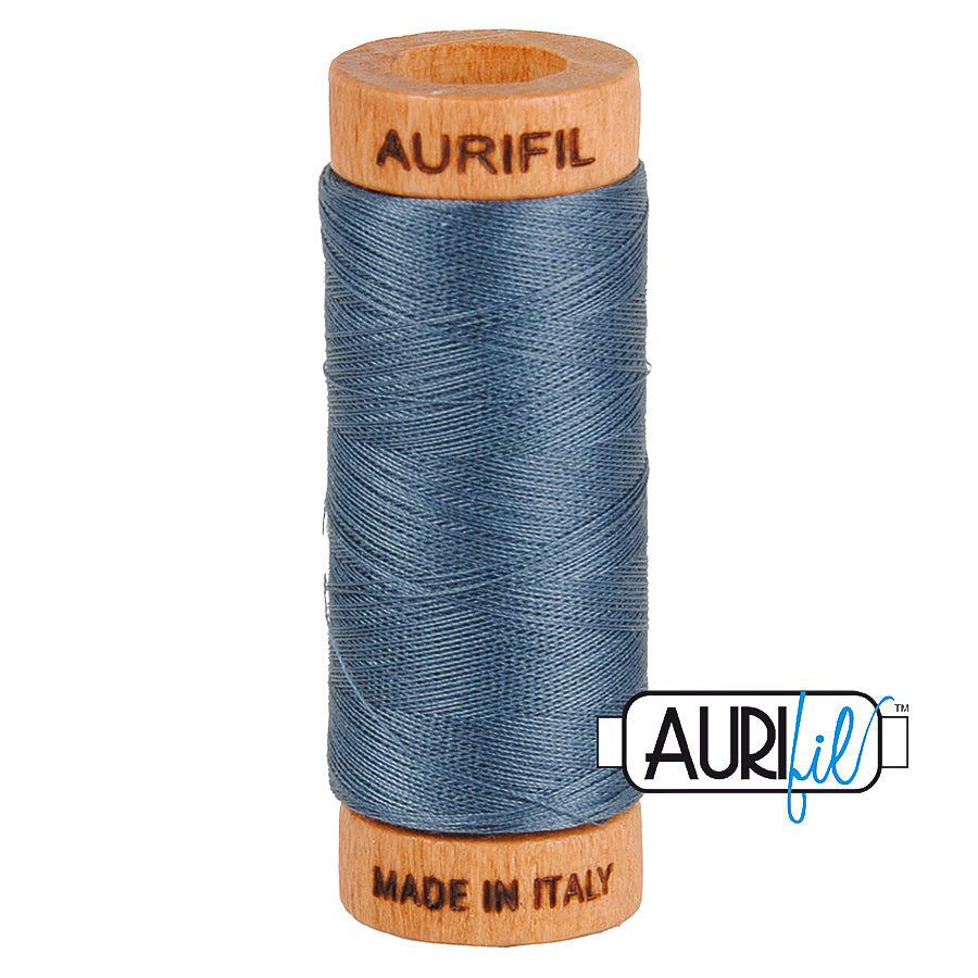 1158 Medium Grey  - Aurifil 80wt Thread 300yd/274m