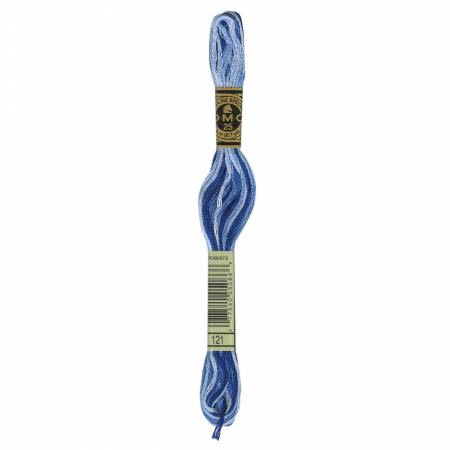 DMC 6 Strand Size 25 Variegated Floss #0121 Delft Blue