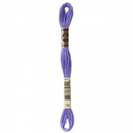 DMC 6 Strand Size 25 Floss #0155 Medium Dark Blue Violet