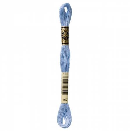 DMC 6 Strand Size 25 Floss #0157 Very Light Cornflower Blue