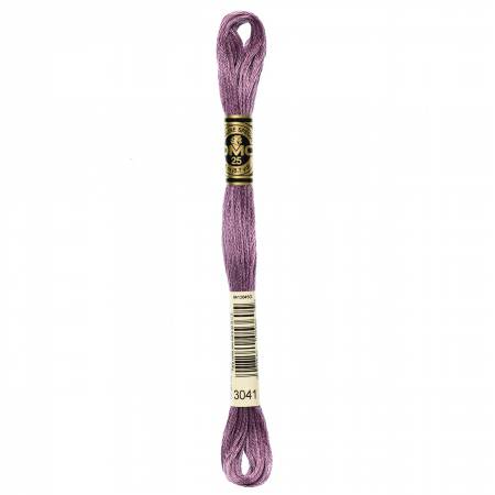 DMC 6 Strand Size 25 Floss #3041 Medium Antique Violet