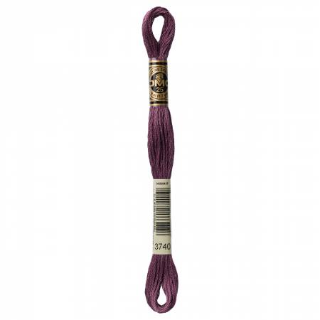 DMC 6 Strand Size 25 Floss #3740 Dark Antique Violet