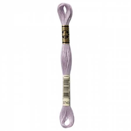 DMC 6 Strand Size 25 Floss #3743 Very Light Antique Violet