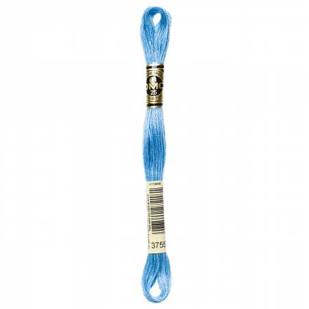 DMC 6 Strand Size 25 Floss #3755 Baby Blue