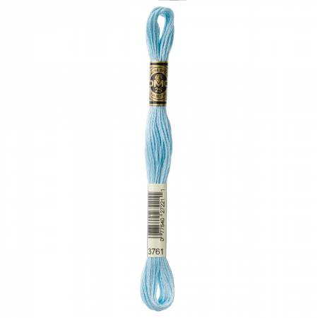 DMC 6 Strand Size 25 Floss #3761 Light Sky Blue