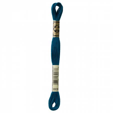 DMC 6 Strand Size 25 Floss #3808 Ultra Very Dark Turquoise