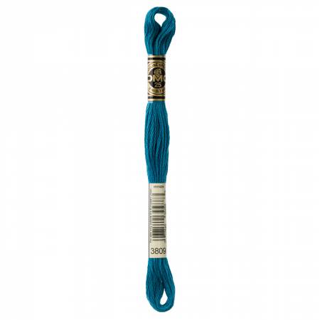 DMC 6 Strand Size 25 Floss #3809 Very Dark Turquoise