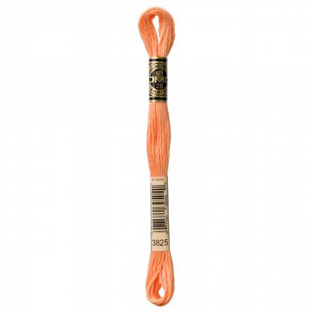 DMC 6 Strand Size 25 Floss #3825 Pale Pumpkin