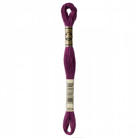 DMC 6 Strand Size 25 Floss #3834 Dark Grape