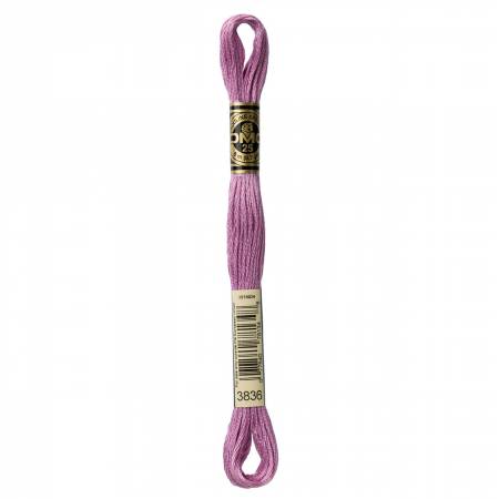 DMC 6 Strand Size 25 Floss #3836 Light Grape