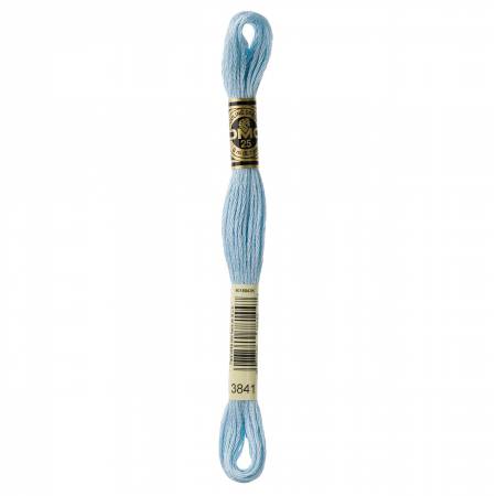 DMC 6 Strand Size 25 Floss #3841 Pale Baby Blue