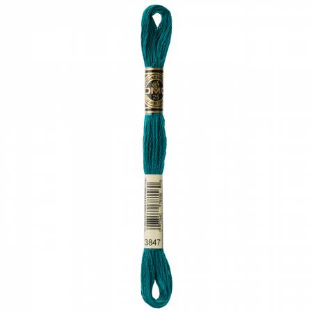 DMC 6 Strand Size 25 Floss #3847 Dark Teal Green