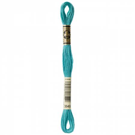 DMC 6 Strand Size 25 Floss #3849 Light Teal Green