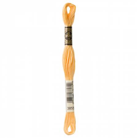 DMC 6 Strand Size 25 Floss #3855 Light Autumn Gold