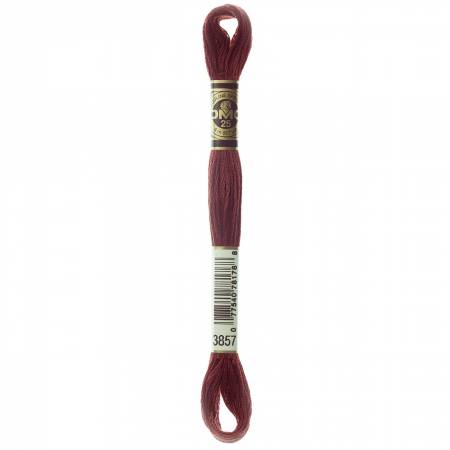 DMC 6 Strand Size 25 Floss #3857 Dark Rosewood